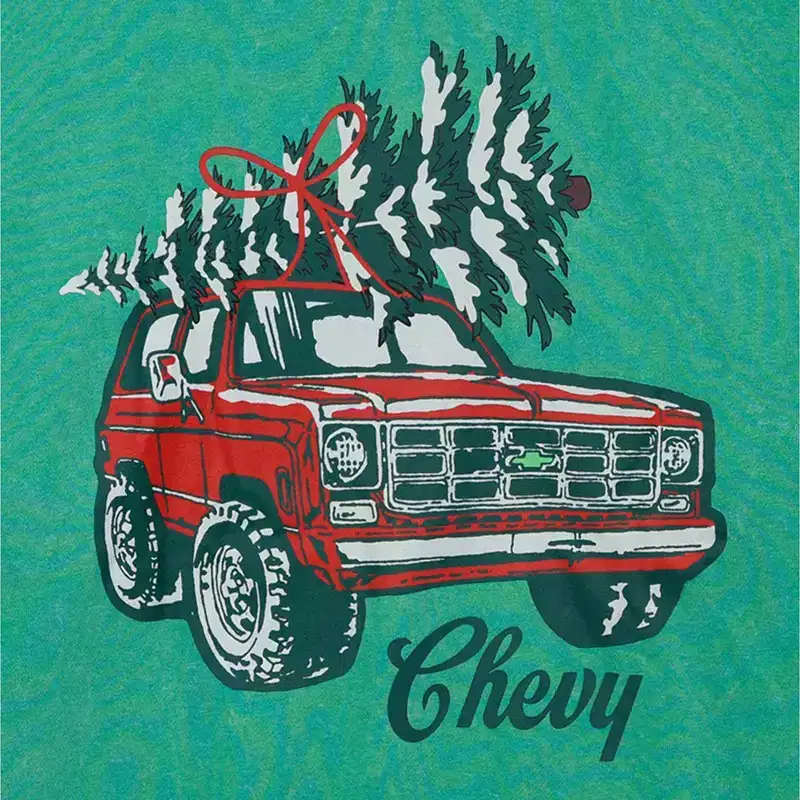 Juniors Womens General Motors The Perfect Christmas Tree Sweatshirt