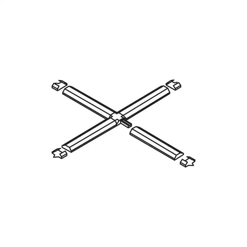 Brixwell Window Grille Kit, Plastic Material, 12 Profiles, 8 X Connectors, 16 Fasteners, White Finish