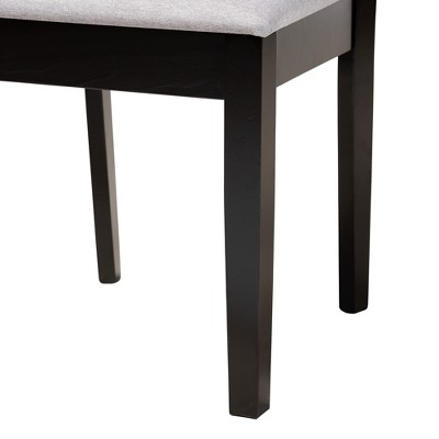 Baxton Studio Karel Modern Fabric and Wood Dining Set