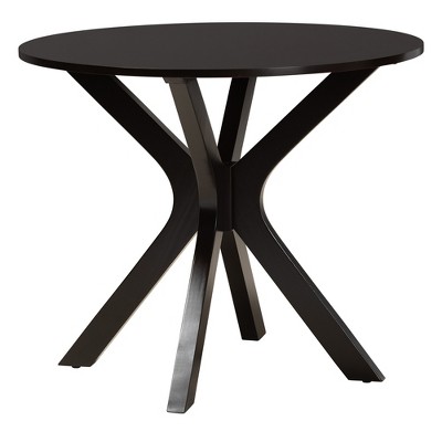 Baxton Studio Karel Modern Fabric and Wood Dining Set