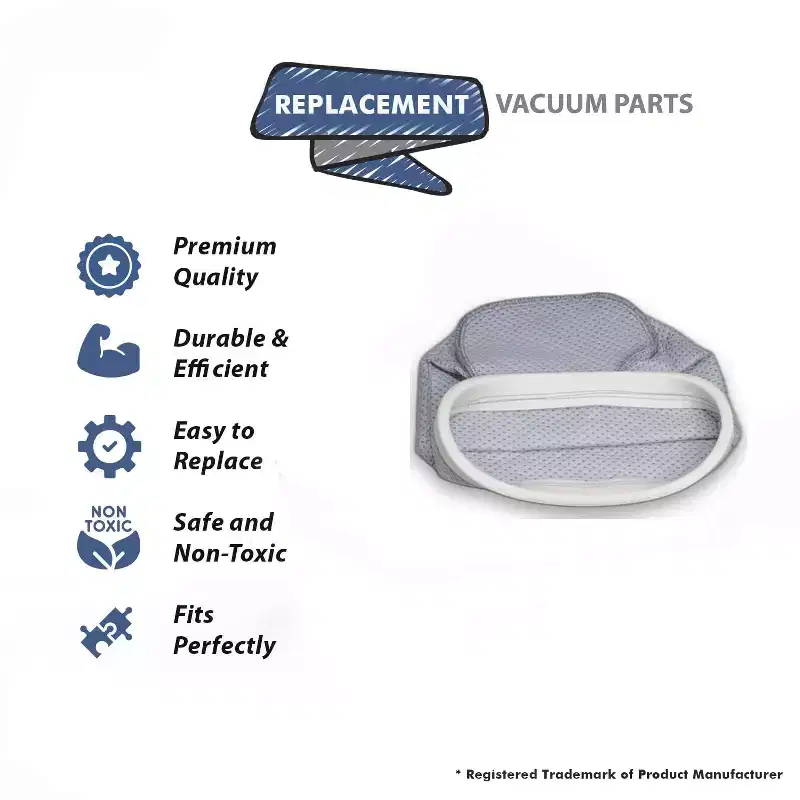Topvacuumparts Replacement Part For Proteam, Lil Hummer, Sierra Backpack Vacuum Cleaner Cloth Bag # compare to part 102063