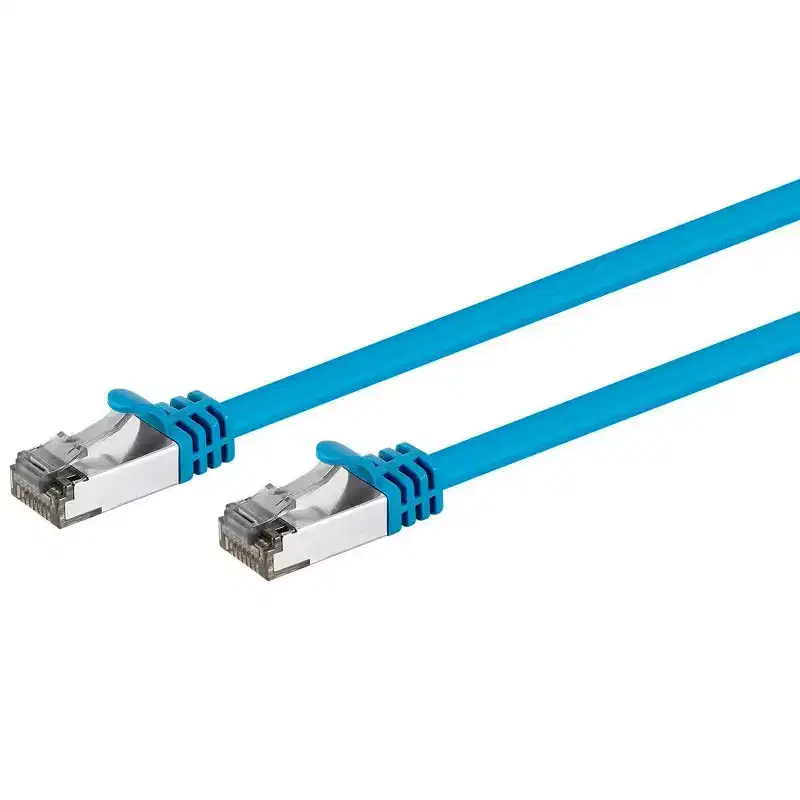 Monoprice Cat8 26AWG S/FTP Ethernet Network Cable - 3 Feet - Blue | 2GHz, 40Gbps, 3dB Headroom, Pure Bare Copper, PVC - Entegrade Series
