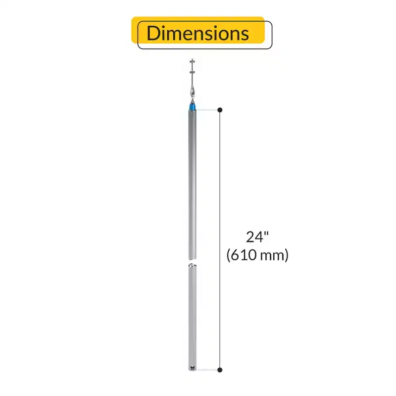 Brixwell 85-24b Tilt Tube Window Balance 24 Tube Length Blue Bearing