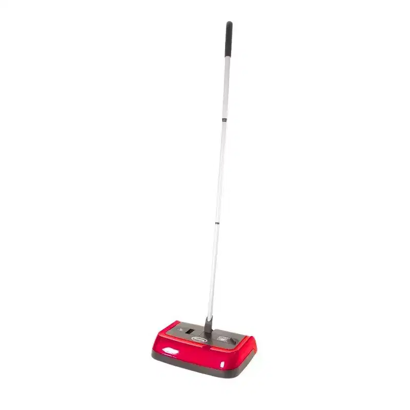 Ewbank Evolution 3 Multi Surface Cordfree Non-Electric Hardwood Floor and Carpet Sweeper with Adjustable Height Red: Lightweight, Bagless