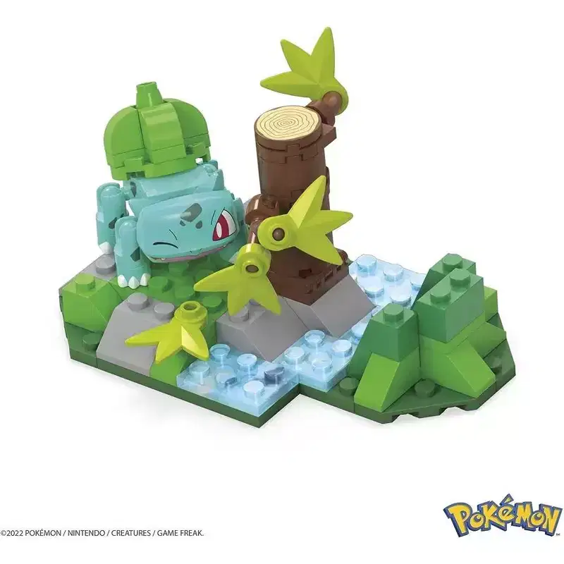 MEGA Pokemon Building Toy Kit, Bulbasaur's Forest Fun with 1 Action Figure 82 Pieces