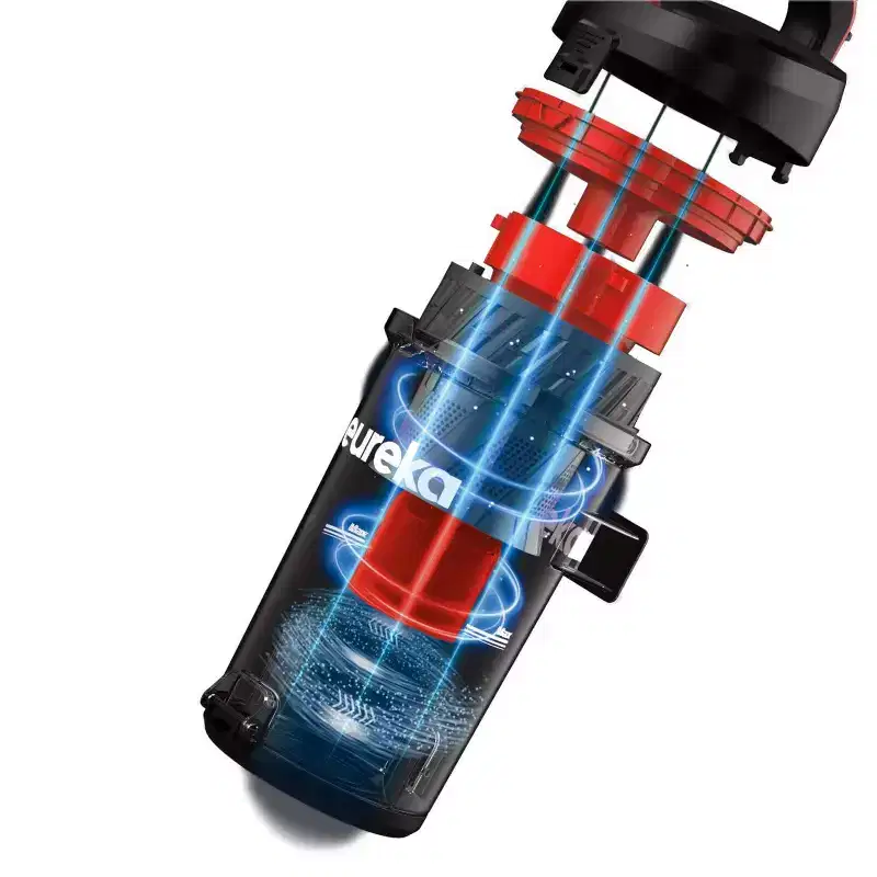 Eureka MaxSwivel Plus Upright Vacuum Red: Bagless, Washable Filter, Swivel Head, Pet Hair Tool, 20ft Cord, 2.1L Capacity