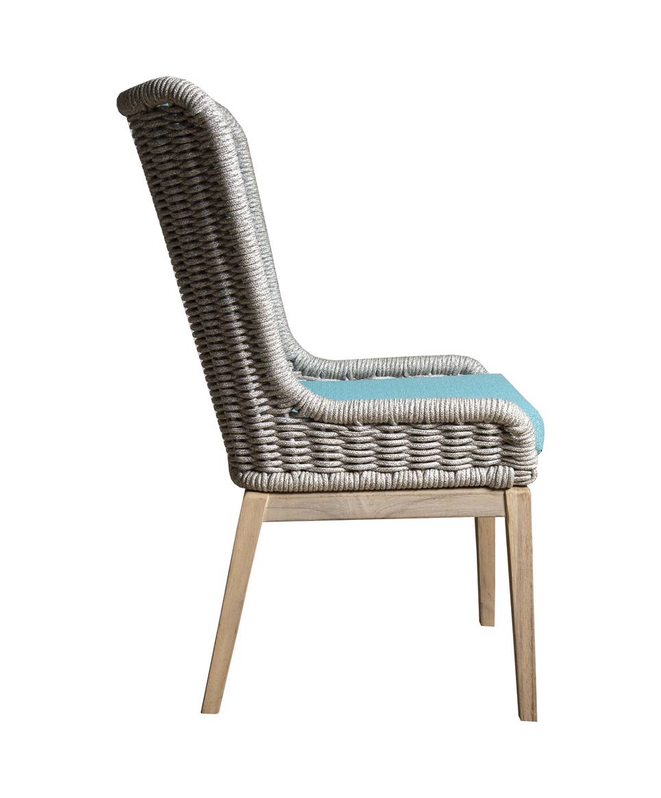 Outdoor Wicker Patio Sofa Frost Grey