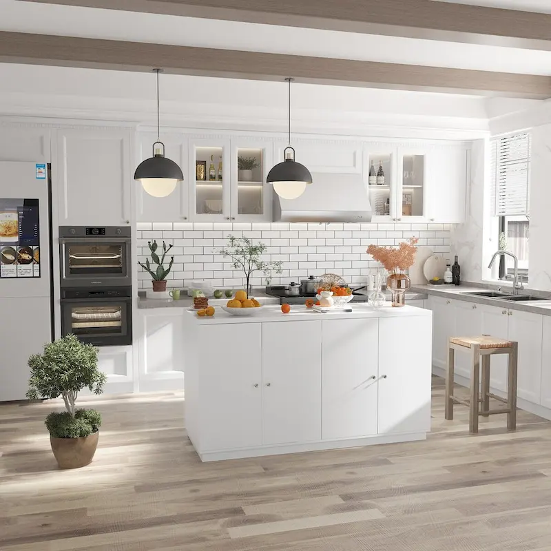 White Sideboard with Ample Organizing Compartments for the Modern Home - 63