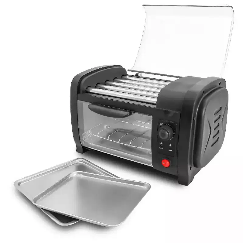 Elite Cuisine Hot Dog Roller and Bun Toaster Oven