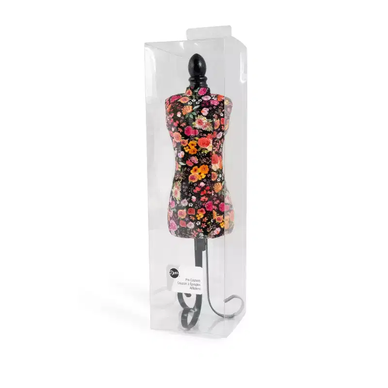 Dritz 13" Dress Form Pin Cushion Black: Neoprene Craft Hand Tool, Manual Sewing & Quilting Accessory