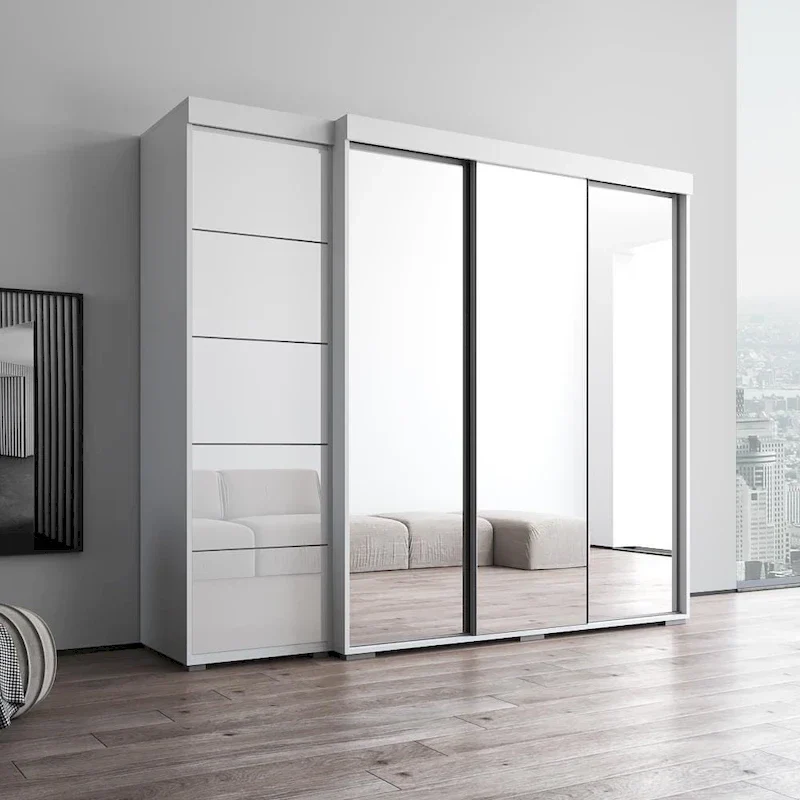 Aria 3D-EX Wardrobe with 3 Mirrors