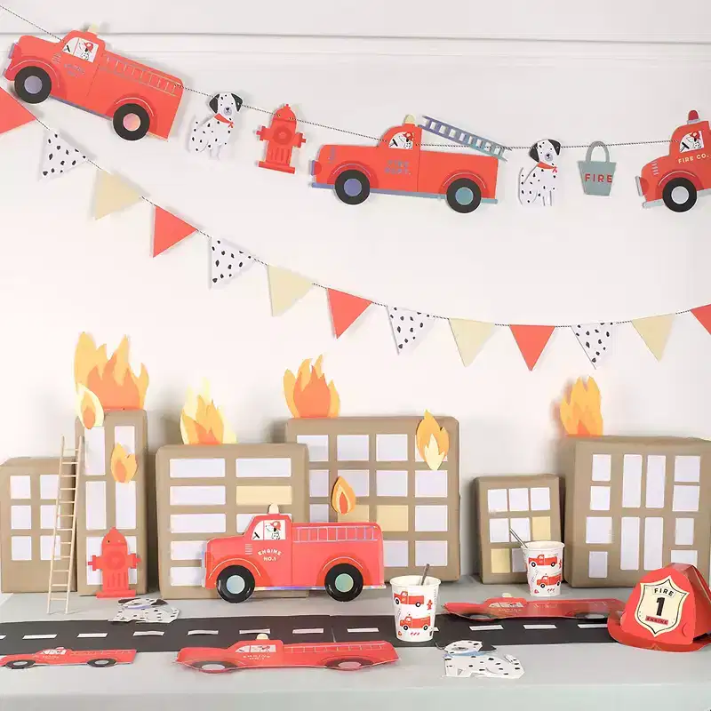 Meri Meri Fire Truck Cups (Pack of 8)