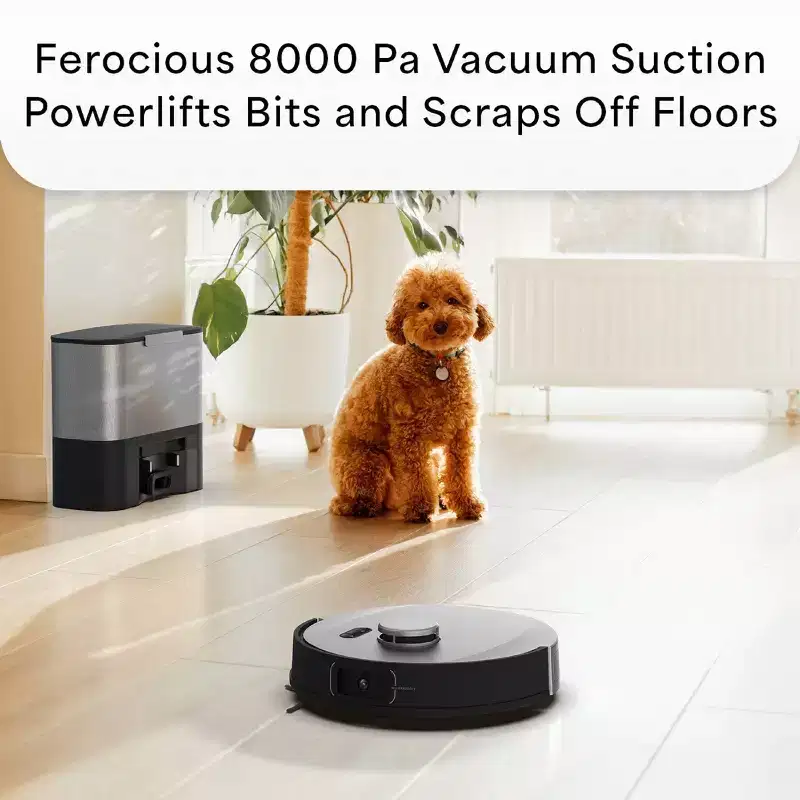 bObsweep UltraVision Self-Empty Robotic Vacuum and Mop Carpet Cleaner: Rechargeable, Pet Hair, Wet/Dry, 180 Min Run Time