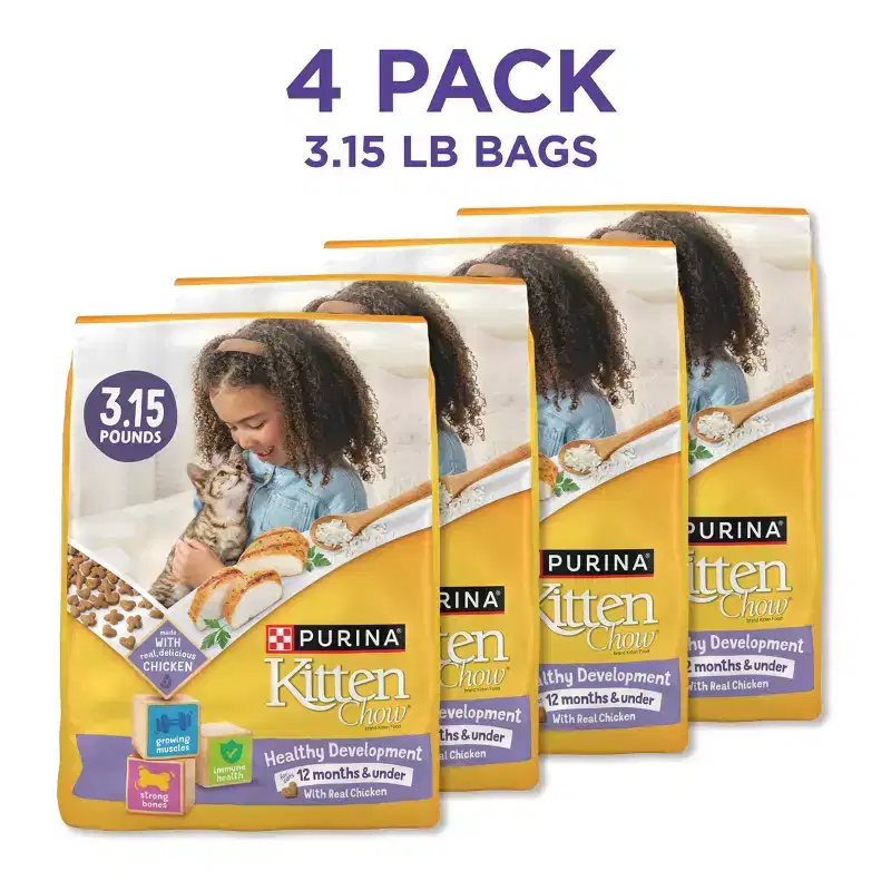 Purina Kitten Chow Nurture Kitten Muscle & Brain Development Chicken Flavor Dry Cat Food