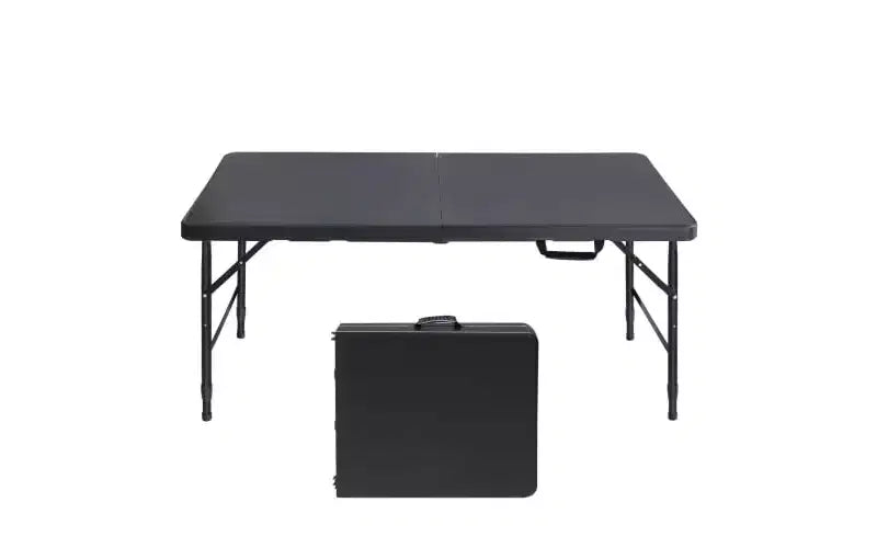 4ft Folding Table,Portable Heavy Duty Plastic Table With Handle,