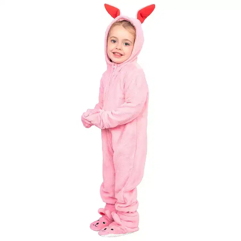 Costume Agent Kids/Youth/Toddler Christmas Pink Bunny Jumpsuit Halloween Christmas Costume