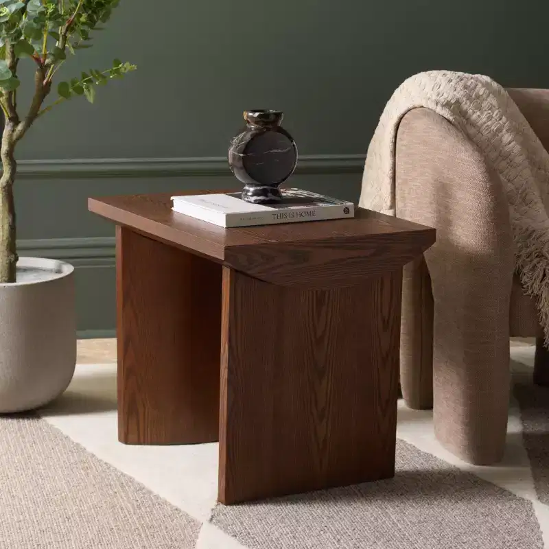 Bara End Table - ACC2316 - Walnut - Safavieh