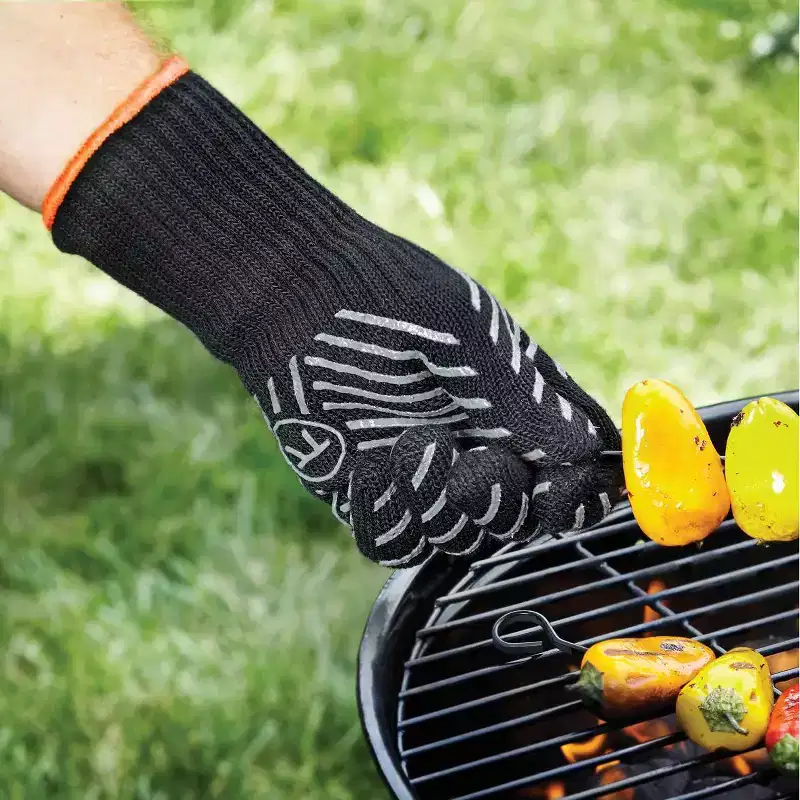 L-XL Professional High Temp Grill Glove Black - Outset