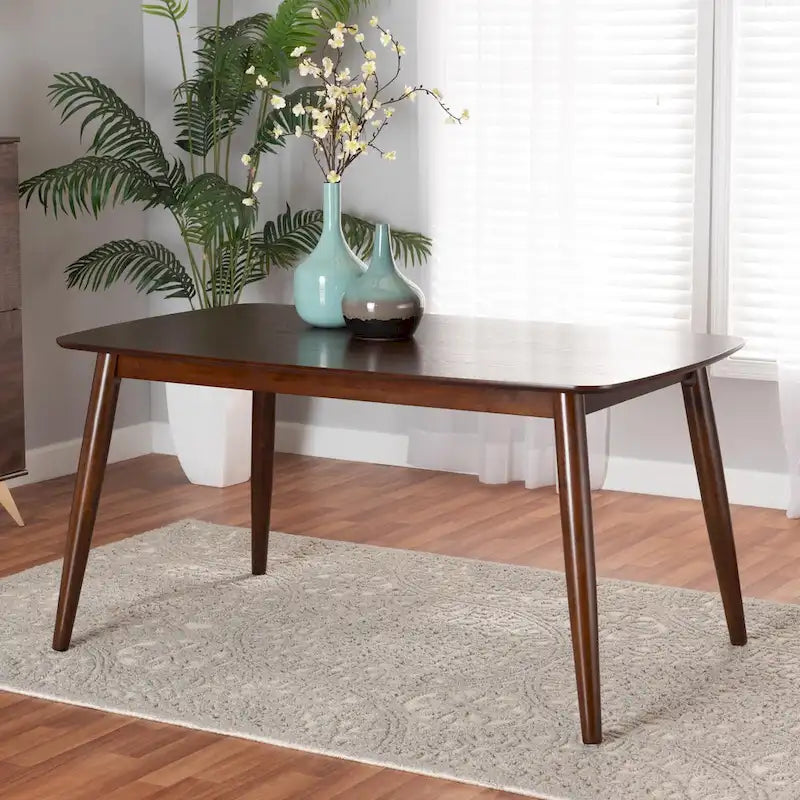 Mid-Century Modern Wood Dining Table
