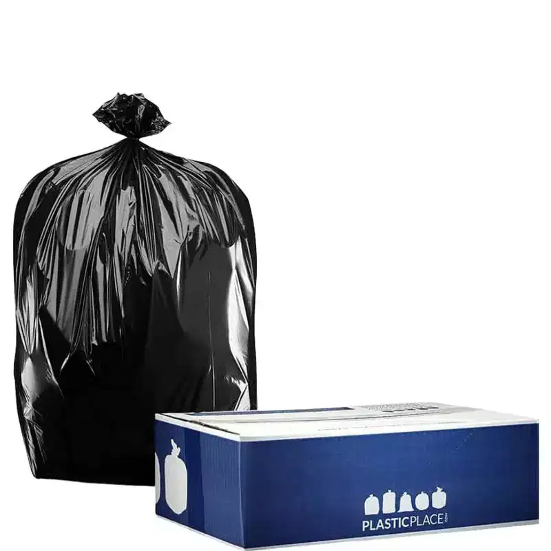 Plasticplace 20-30 Gallon Trash Bags, 2.0 Mil, Black, 30 x 36 (100 Count)