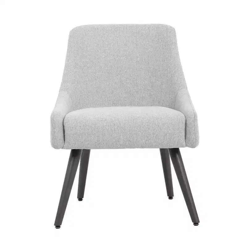 Upholstered Guest Chair with Metal Frame and Lumbar Support
