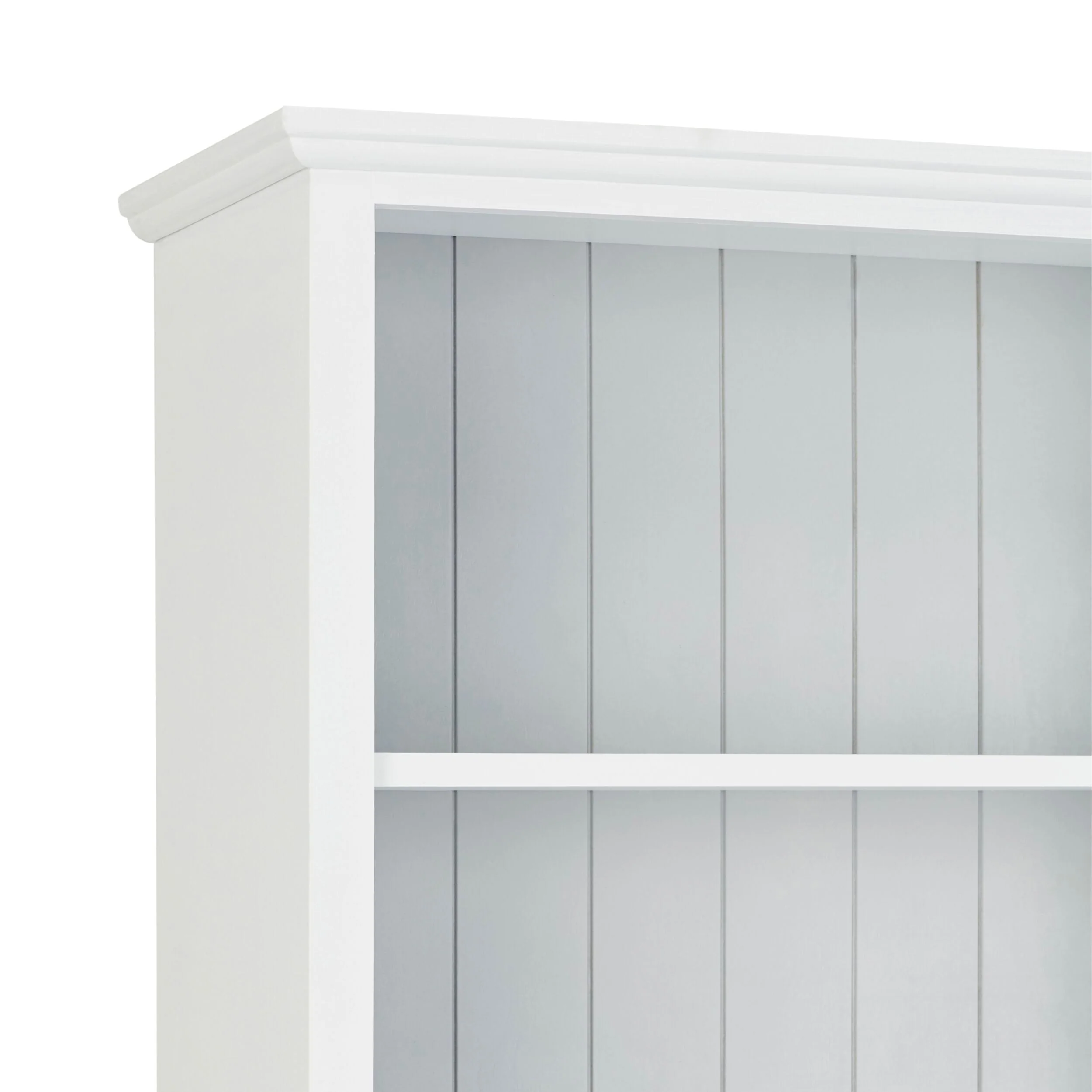 Armand Hamptons Timber Tall Bookcase White 210x95cm