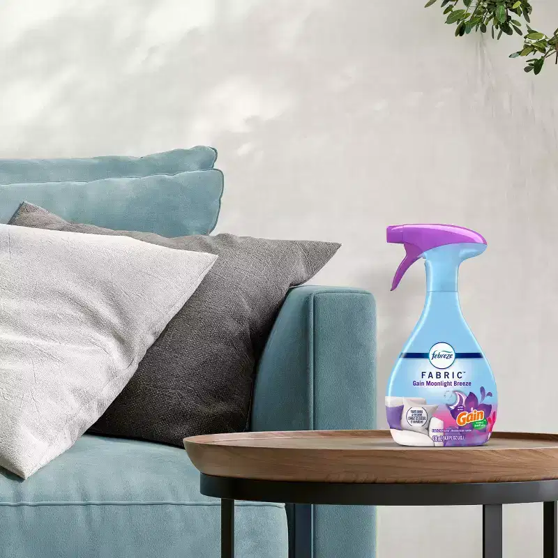 Febreze Fabric Gain Air Freshener - Moonlight Breeze - 23.6 fl oz: Dye-Free, Phthalate-Free, Multi-Surface, Ready to Use