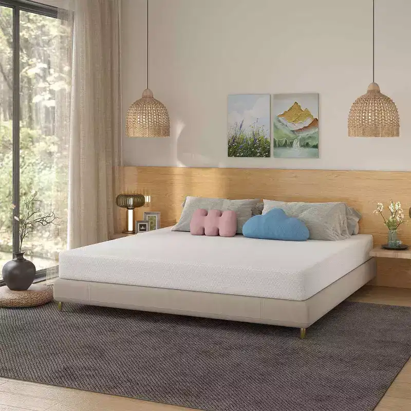 8 Inch Mattress Bamboo Charcoal Memory Foam Mattress Medium Firm Mattress CertiPUR-US Certified