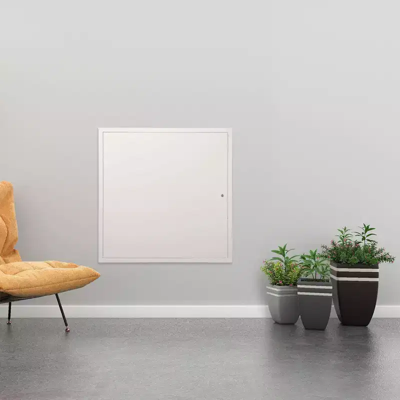 VEVOR Access Panel for Drywall & Ceiling, 24 x 24 Inch Plumbing Access Panels, Reinforced Access Door, Heavy-Duty Steel Wall Hole Cover, Silver