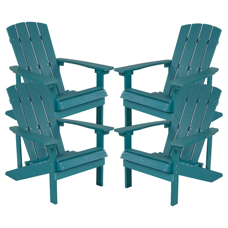 All-weather Poly Resin Wood Outdoor Adirondack Chair (Set of 4)