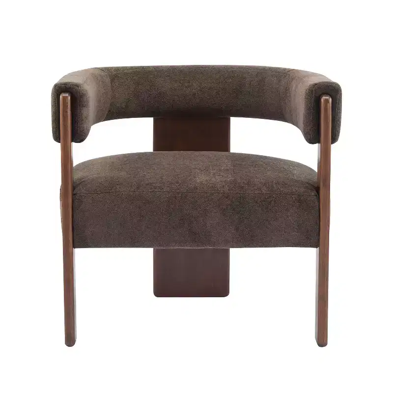 Christopher Knight Home Noah Modern Rubberwood Upholstered Accent Arm Chair