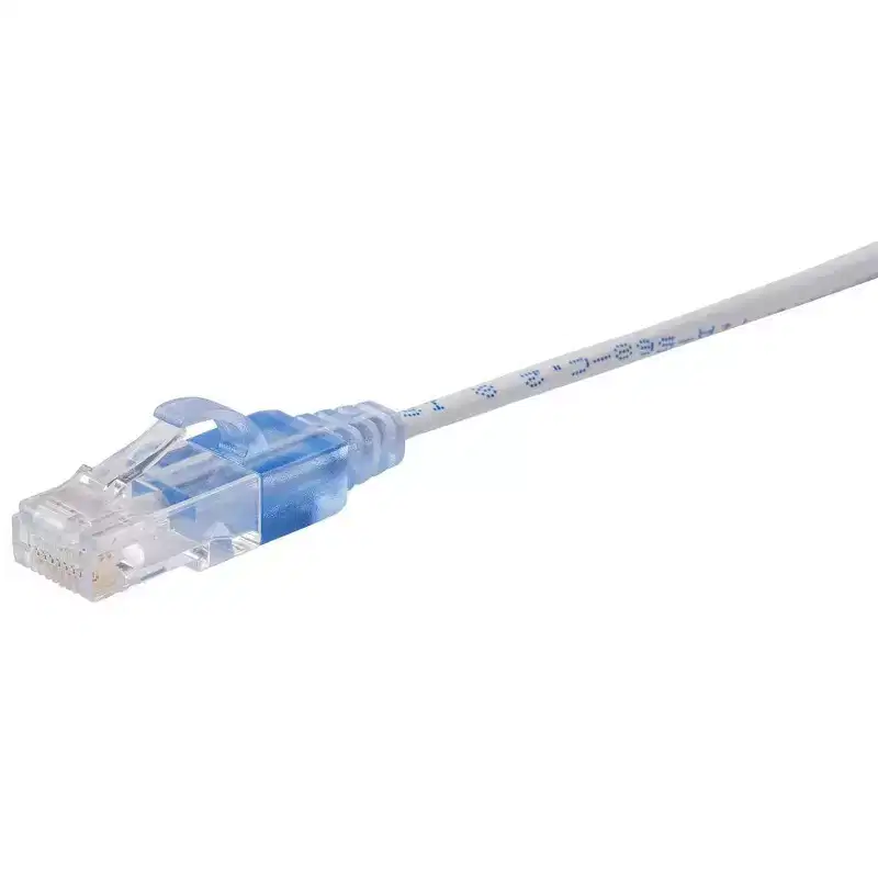 Monoprice Cat6A Ethernet Patch Cable - 5 Feet - White | Network Internet Cord - RJ45, 550Mhz, UTP, Pure Bare Copper Wire, 10G, 30AWG, 5-Pack - SlimRun