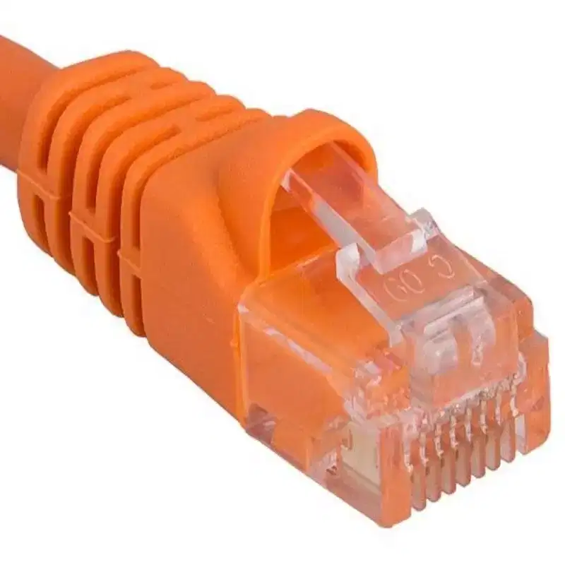 SANOXY Cables and Adapters; 14ft Cat5e 350 MHz UTP Snagless Crossover Ethernet Network Patch Cable, Orange