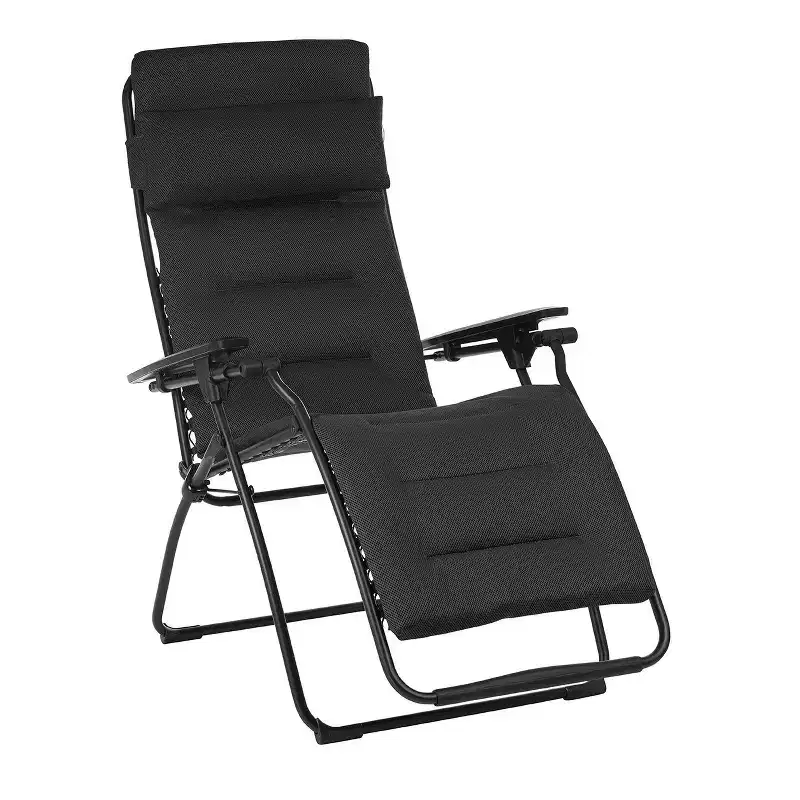 Lafuma Futura Air Comfort Zero Gravity Outdoor Recliner Chair, Acier (2 Pack)