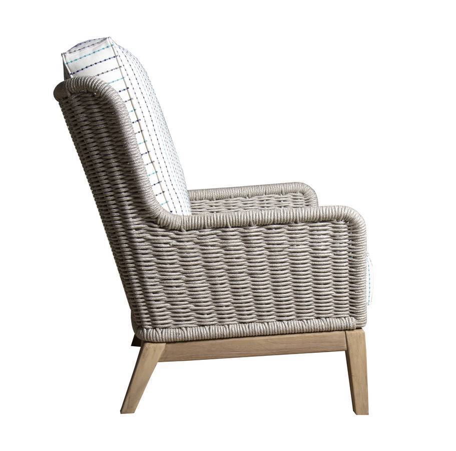 Outdoor Wicker Patio Sofa Frost Grey
