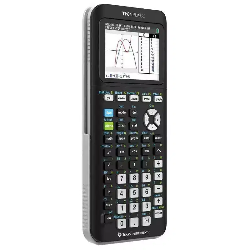 Texas Instruments 84 Plus CE Graphing Calculator - Black: 35MB Storage, SAT & ACT Approved