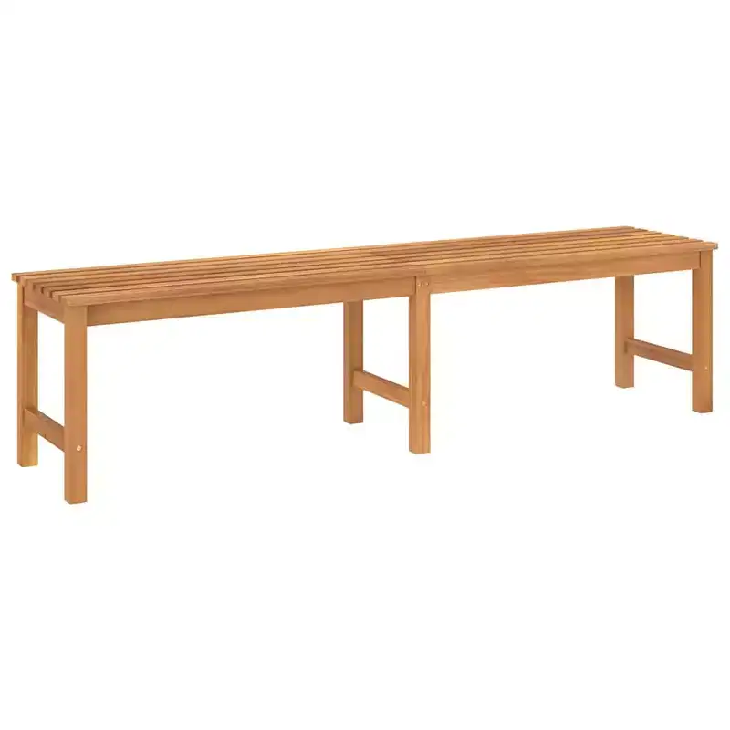 Garden Bench Warm Teak Solid Teak Wood 70.9 in length Durable