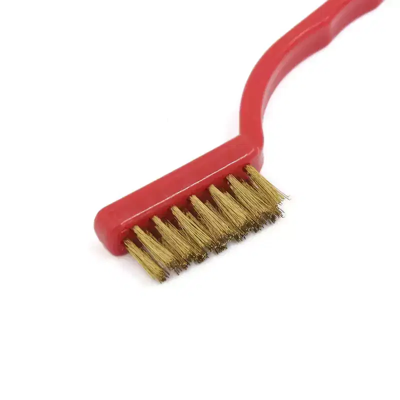 Unique Bargains Handy Stainless Steel Nylon Brass Wire Brushes Rust Removal Cleaning Kit 3 Pcs