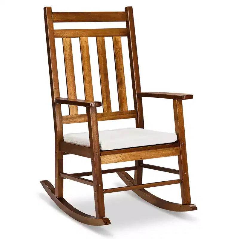 Karl Home | Solid Wood Patio Rocking Chair