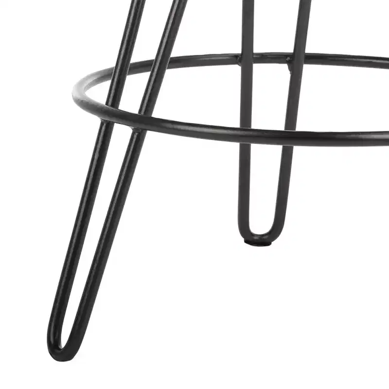 Kai Adjustable Swivel Counter Stool - BST3700 - Natural Honey/Black - Safavieh