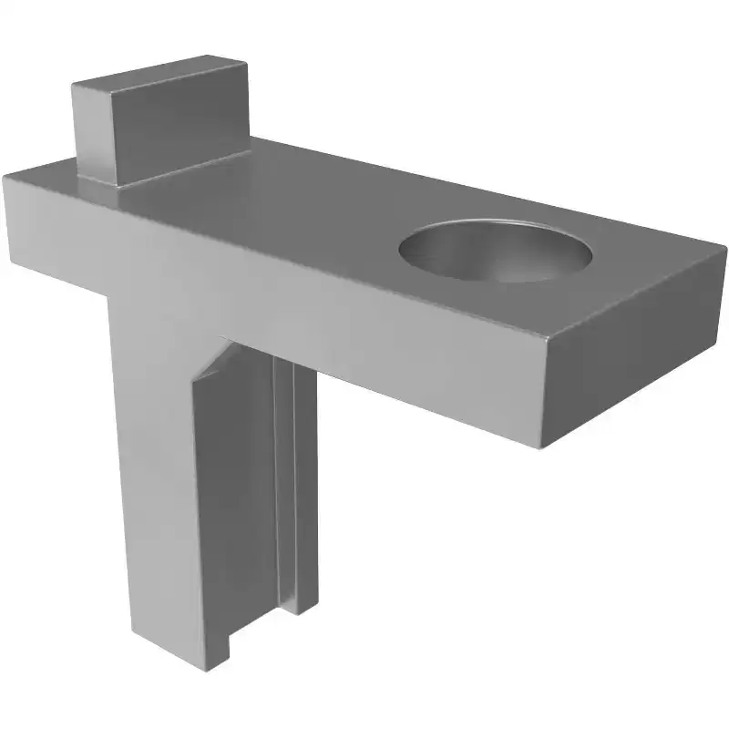 Brixwell Zinc Single Hole Pivot Bar, 25/32 Height, Spiral Balance Hardware, Gray Finish
