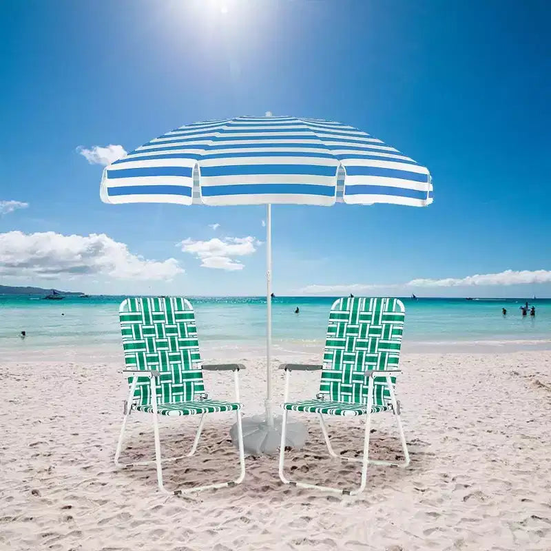 VINGLI Patio Lawn Webbed Folding Chairs ,Outdoor Beach Chair Portable Dining Chair for ir for Outdoor Yard, Garden