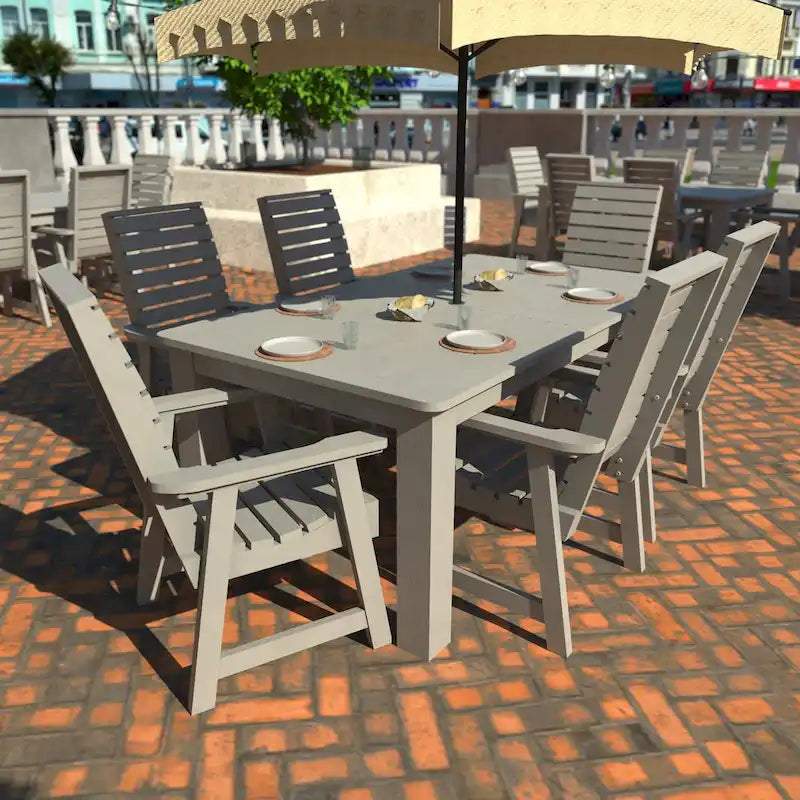 HIGHWOOD PROFESSIONAL 7- Piece Outdoor Dining Set 42x72
