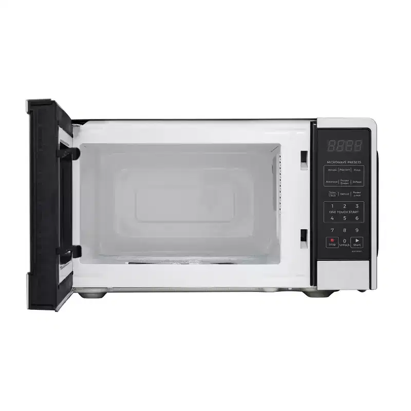 Kenmore 1000W Countertop Microwave Oven Stainless Steel: 1.1 Cu Ft, Child Lock, 6 One-Touch Settings, 10 Power Levels