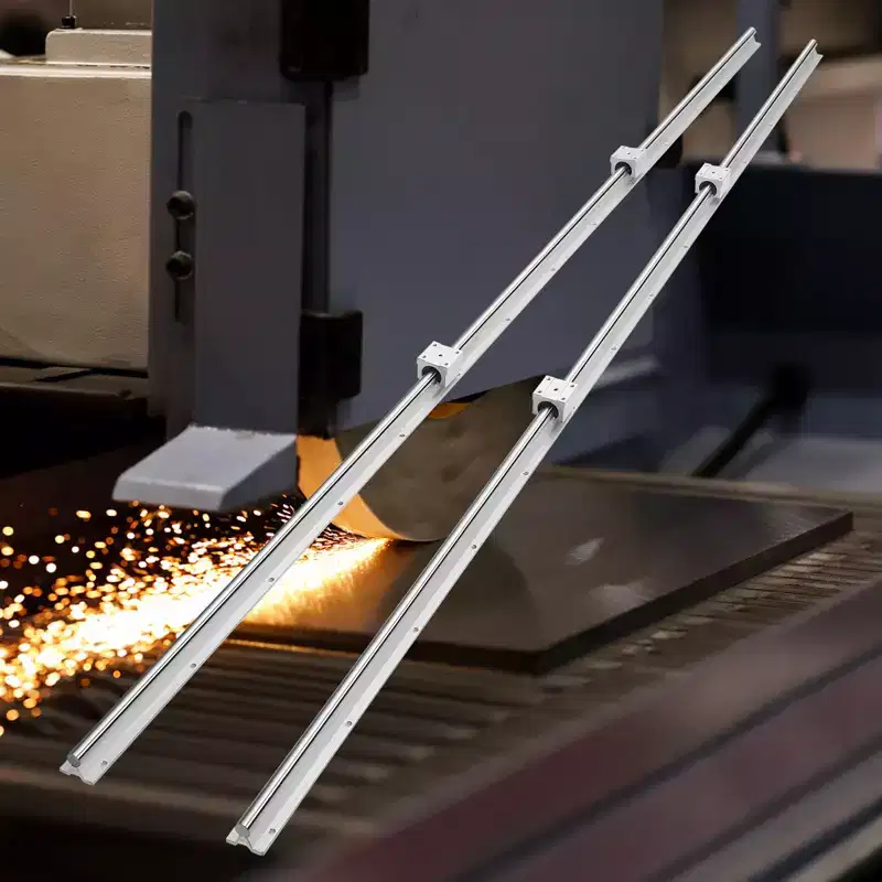 VEVOR Linear Guide Rail Set, SBR16 2000mm, 2 PCS 78.7 in/2000 mm SBR16 Guide Rails and 4 PCS SBR16UU Slide Blocks, Linear Rails and Bearings Kit