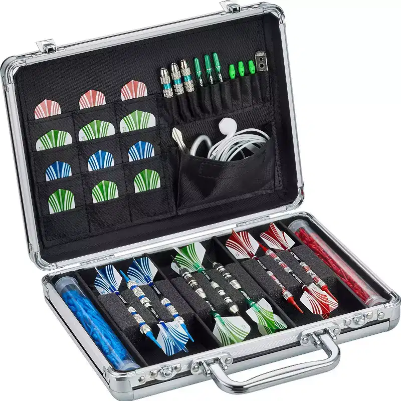 Casemaster Legion Extra Large Aluminum Ultra Premium 9 Dart Storage Case, Black
