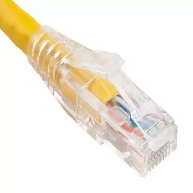 SANOXY Cables and Adapters; 10ft Cat6 550 MHz UTP Ethernet Network Patch Cable with Clear Snagless Boot, Yellow