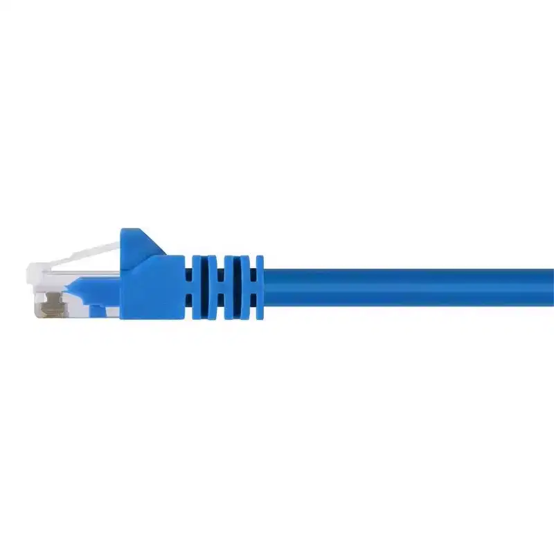 Monoprice Cat6 Ethernet Patch Cable - 100 Feet - Blue | Network Internet Cord - RJ45, Stranded, 550Mhz, UTP, Pure Bare Copper Wire, 24AWG