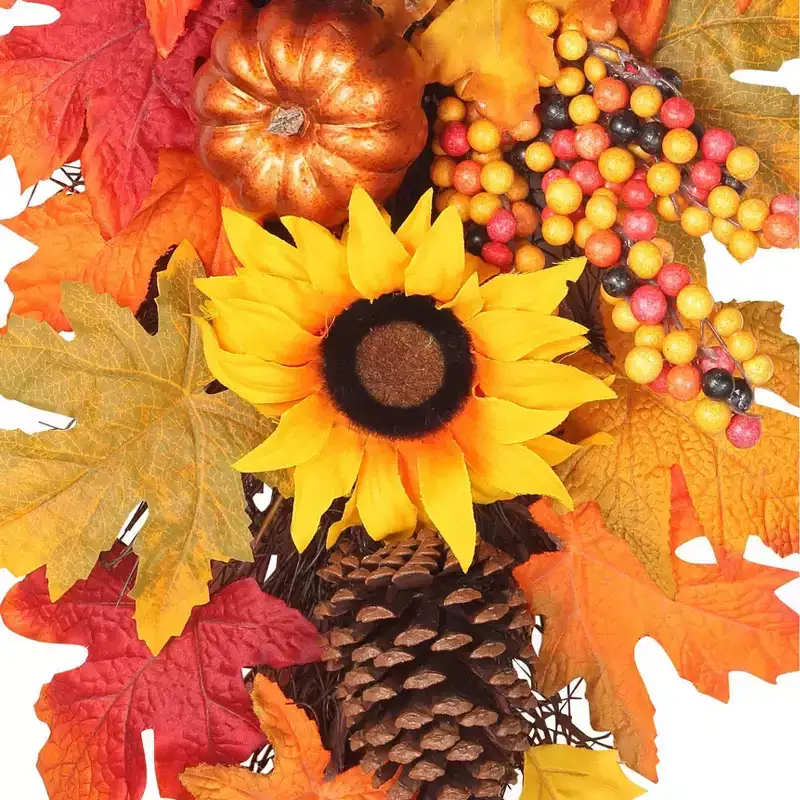 32in Sunflower Artificial Swag - Haute Décor