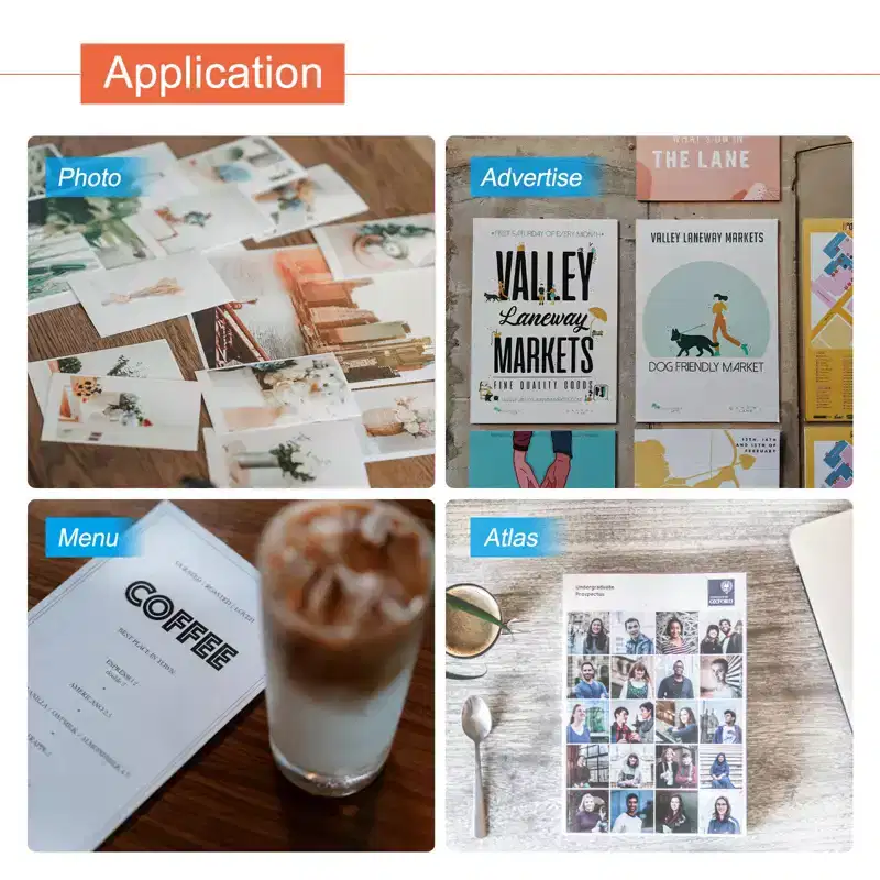 Unique Bargains A5 Self-Adhesive No Machine Needed Laminating Sheets for Photos